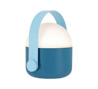 Lampe de table LED Ole bleu poignée clair 13.4x15x11 cm