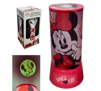 Lampe avec projecteur Minnie Disney veilleuse 2 en 1 avec lumières LED colorées fonctionne à piles