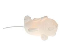Lampe Avion blanche en porcelaine longueur 22,6 cm - Amadeus - Blanc - Porcelaine Blanc G