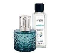 Maison Berger - Lampe Berger Mirage avec Recharge Parfumée 250 ML - Lampe à Catalyse pour Parfumer et Purifier l’Air - Diffusion Élégante - Objet Déco Raffiné (Bleu - Bleu Séduction)