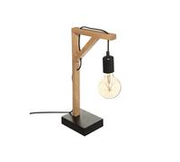 Lampe bois angle droit H46 Wild Atmosphera Bois et noir G