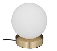 Lampe Boule à Poser Déco "Dris" 16cm Blanc & Or