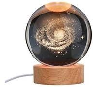 Lampe Boule de cristal à LED motif voie lactée Veilleuse Astronomie Multi G