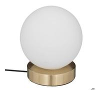 Lampe boule ""Dris"" blanc H16cm - Atmosphera Créateur d'intérieur