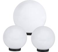 Lampe boule set de 3 Ø 30/20/20 cm opale blanc E27 sans câble de raccordement