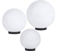 Lampe boule set de 3 pièces 25/30/40cm blanc E27 sans câble de raccordement