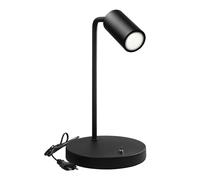 Lampe Bureau Maclean GU10 LED 7W Noire MCE370 B+MCE437 NW