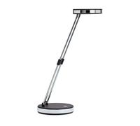 Lampe bureau maulpuck led basse consommation 5wcordon 1,7m bras extensible 185 a 330mm coloris noir
