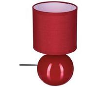 Atmosphera - Lampe Timeo rouge - céramique H25 cm