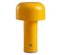 Lampe Champignon de Table, Veilleuse avec Lumière LED 3 Couleurs, Jolie Petite Lampe de Bureau pour Salon/Bar/Chambre/Chevet (Jaune)