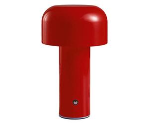 Lampe Champignon, Lampe de Table de Chevet, Veilleuse Champignon avec Lumière LED 3 Couleurs, Jolie Petite Lampe de Bureau de Table de Chevet pour Salon/bar/chambre/chevet/bureau (Rouge)