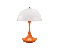 Lampe Champignon LED Tactile Rechargeable port USB-C pour Bureau Orange