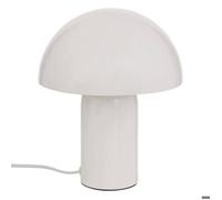 Atmosphera - Lampe à poser LITO - Champignon H24,5 cm Métal Blanc Secteur Douille E27