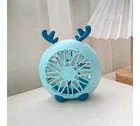 Lampe colorée Mini Ventilateur Belle Oreille de Lapin veilleuse Bureau Portable Table Rechargeable Portable