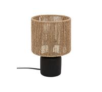 - Lampe cylindre en céramique - Noir