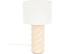 Lampe cylindre Noly 44 cm céramique beige Atmosphera Beige G
