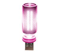 Lampe d ' appoint enfichable, B | Veilleuse en verre USB pour voiture de bureau de chevet, décor compact à intensité variable, petit espace