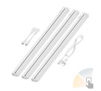 Lampe d'agencement LED LIWO 91cm orientable 1597lm chacune blanc chaud/blanc Set