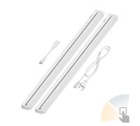 Lampe d'agencement LED LIWO 91cm pivotante 1597lm chacune blanc chaud/blanc 2pcs [EEK: F]