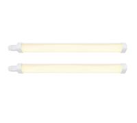 Lampe d'agencement LED pour cuisine Lampe d'étagère Lampe d'agencement IP65 55 cm, blanche, 15W 1650Lm blanc chaud, LxLxH 55x5,3x3,7, set de 2 pièces