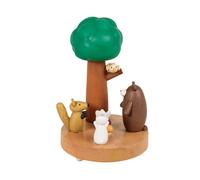 Lampe d'ambiance arbre et animaux 12.3x18x12.3cm Multicolore