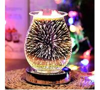 Lampe d'aromathérapie 3D - Lampe aromatique sensible au toucher - Brûleur électrique pour fondre la cire, brûleur à huile YYV