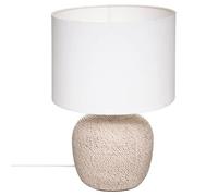 Lampe ""Davia"" céramique blanc H40cm - Atmosphera Créateur d'intérieur