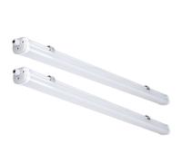 Lampe de baignoire Lampe d'atelier Lampe LED étanche à l'humidité Lampe de baignoire blanc neutre Lampe de cave 150 cm, plastique, 1x32W 5120lm, LxlxH 150x6,5x5,8 cm