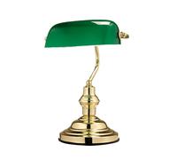 Lampe de banquier rétro antique nostalgique lampe de bureau lampe de table Globo Vert antique 2491