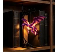 Lampe De Bibliothèque Dragon Flottant Magique, Dragon Lumière Étagère | Veilleuse LED Dragon À Lumière Chaude, Lanterne Suspendue Miniature Coin Lecture Étagère, Lanterne Dragon Étagère