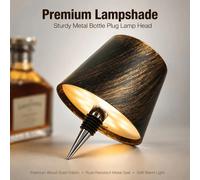 Lampe de bouteille de vin LED portable à branchement direct, rechargeable par USB, température de couleur réglable, gradation sans paliers, interrupteur tactile, lampe de bureau sans fil, décoration m
