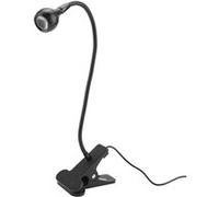 Lampe de bureau à LED avec lampe de bureau mini-lampe de nuit avec pince pour étude, noir, blanc Blanc G
