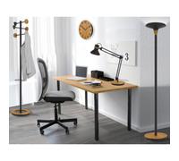 Lampe de bureau à LED BAYA BAMBOO, blanc - bambou