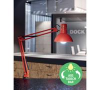 Lampe de bureau à LED MAULstudy, avec pince, blanc