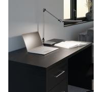 Lampe de bureau à LED 'Wave', socle, gris métallique
