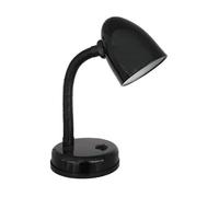 lampe de bureau amsterdam e27 60 w flexo/lampe de bureau noir métal (13 x 34 cm)