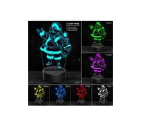 Lampe de bureau bureau veilleuse 3d noël rougeoyante 7 couleurs cadeaux du père - Clair