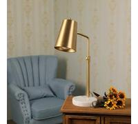 Lampe de bureau de lecture moderne du milieu du siècle avec base en marbre, angle réglable, ampoule E27, éclairage de travail pour bureau à domicile, salle à manger, étude - 3 options de couleur