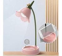 Lampe de Bureau en forme de Fleur, Multi-Fonction Tactile, Protection des Yeux pour la Lecture Idéal pour Étudiant, decoration
