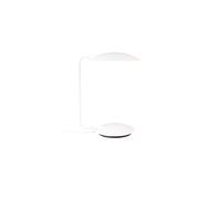 Lampe de bureau en métal blanc, abat-jour évasé, pied bombé, G9, 1 ampoule - Zuiver, Pixie - 25x30x39 cm