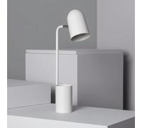 Ledkia Lampe de Bureau Flex Métal avec Porte-Crayons Waal Blanc