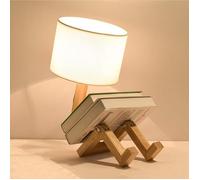 Lampe de bureau - Lampe enfant en tissu blanc - Design cartoon - Éclairage doux - Douille E27 40W