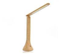 Lampe bureau led tactile bois - inclinable - usb ou piles