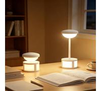 Lampe de bureau LED rechargeable, contrôle tactile, veilleuse de chevet à intensité variable, lampe de lecture sans fil, lanterne magnétique suspendue avec USB-C pour étude et camping