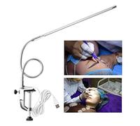 Lampe de bureau LED USB réglable - Fixation par pince pour la lecture et le tatouage - Protection des yeux et durée de vie de 50 000 heures - Lumière du jour ultra-brillante de 8 W