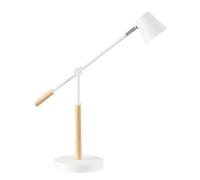 Lampe de bureau Led Vicky blanc/bois