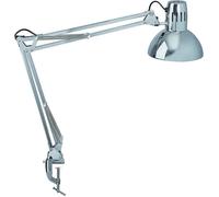 MAUL lampe de bureau MAULstudy en métal | Lampe LED professionnelle | Lampe à pince flexible pour le bureau, le salon et l'atelier | Haute qualité d'éclairage à LED | Sans ampoule | Chromé