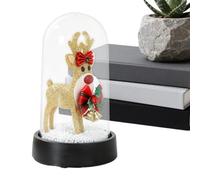 Lampe De Bureau Noël Avec base et éclairage chaud décorations fête maison | Lampe de table renne Noël pièce Pour bureau étagère manteau de cheminée chambre salon intérieur maison