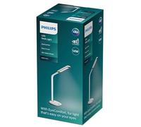 Lampe de bureau Philips LED RobotPlus 14 W [blanc froid - blanc] pour l'éclairage intérieur de la maison, la lecture, l'étude, le bureau et le travail.