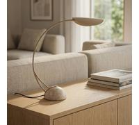 Lampe de bureau Rivera Lucande, gris, Salon / Salle à manger, Métal, Moderne, Lampe à poser
